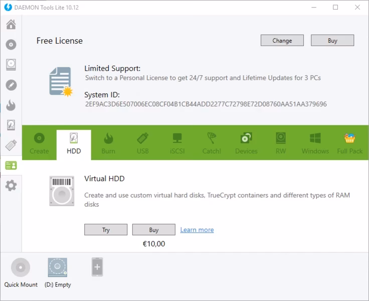 ¿Qué puedes hacer con el apartado “Disc Burn” de DAEMON Tools Lite?