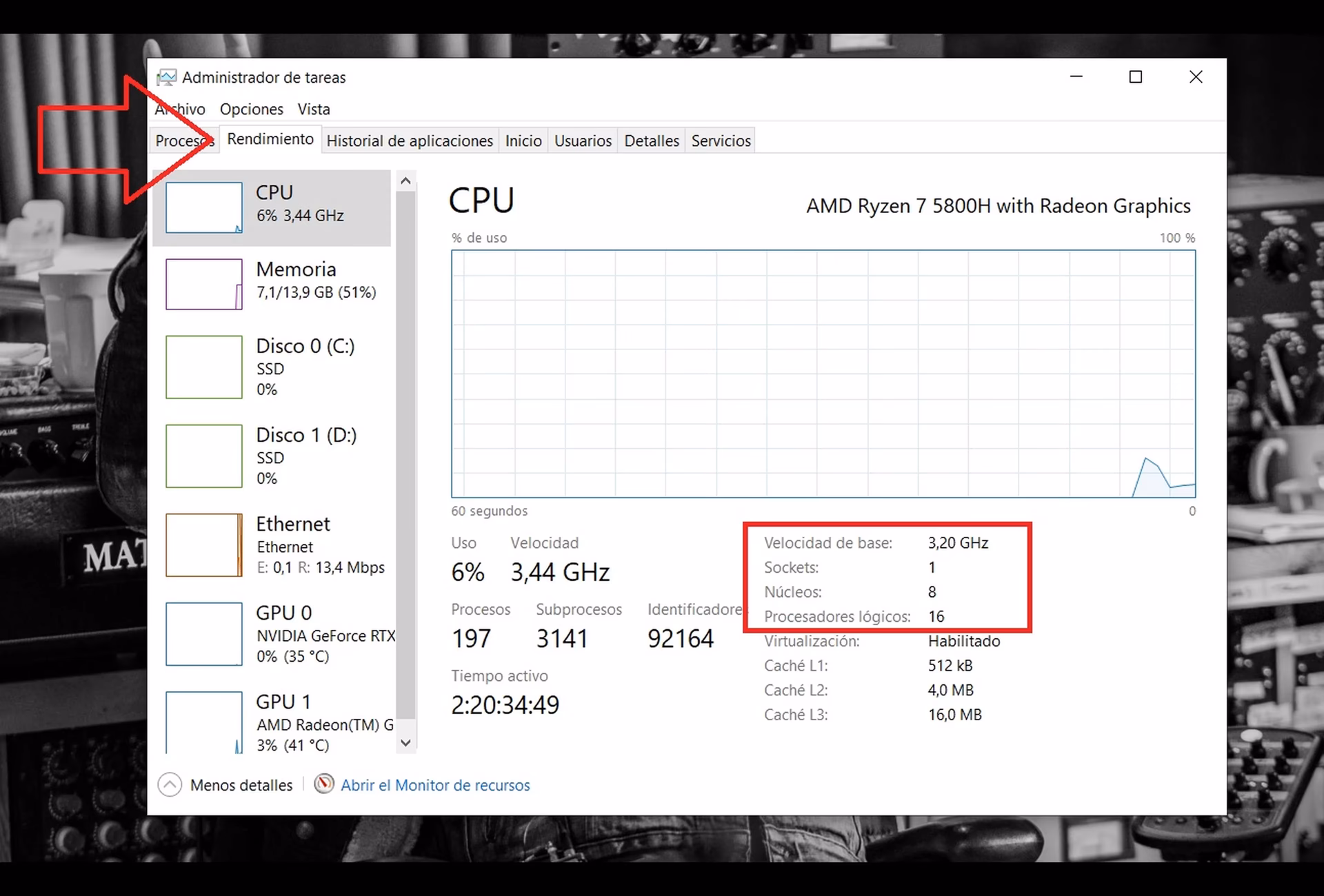 ¿Cómo ver los núcleos y procesadores lógicos de Mi PC?