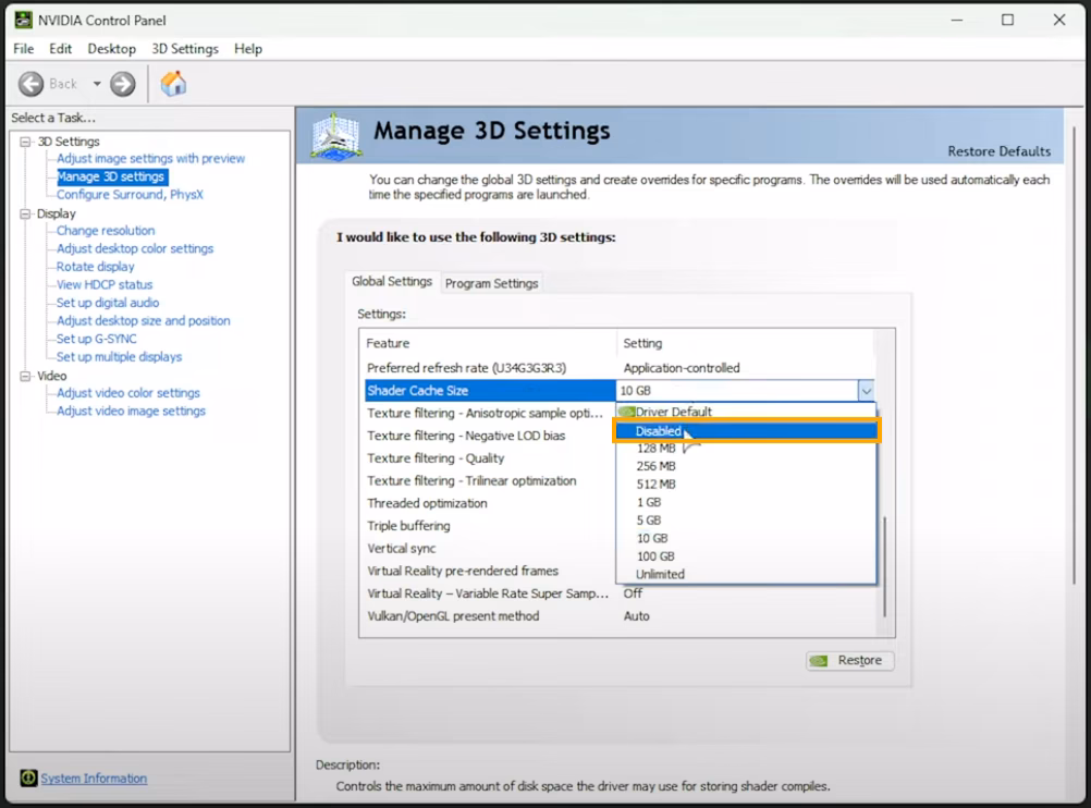 What is dxcache folder?