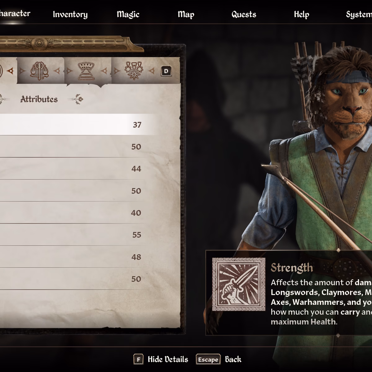 What are the best attributes in Elder Scrolls 4 Oblivion remastered?