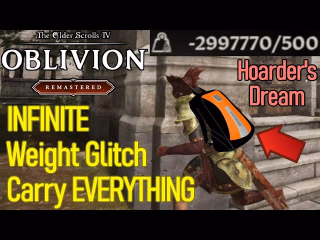 Does Oblivion remastered have carry weight limits?