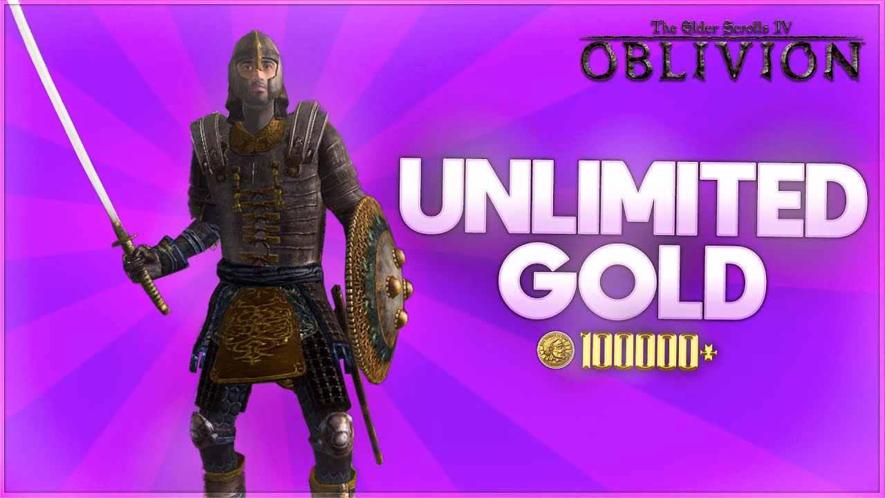 How do I use the gold console command in Oblivion remastered?