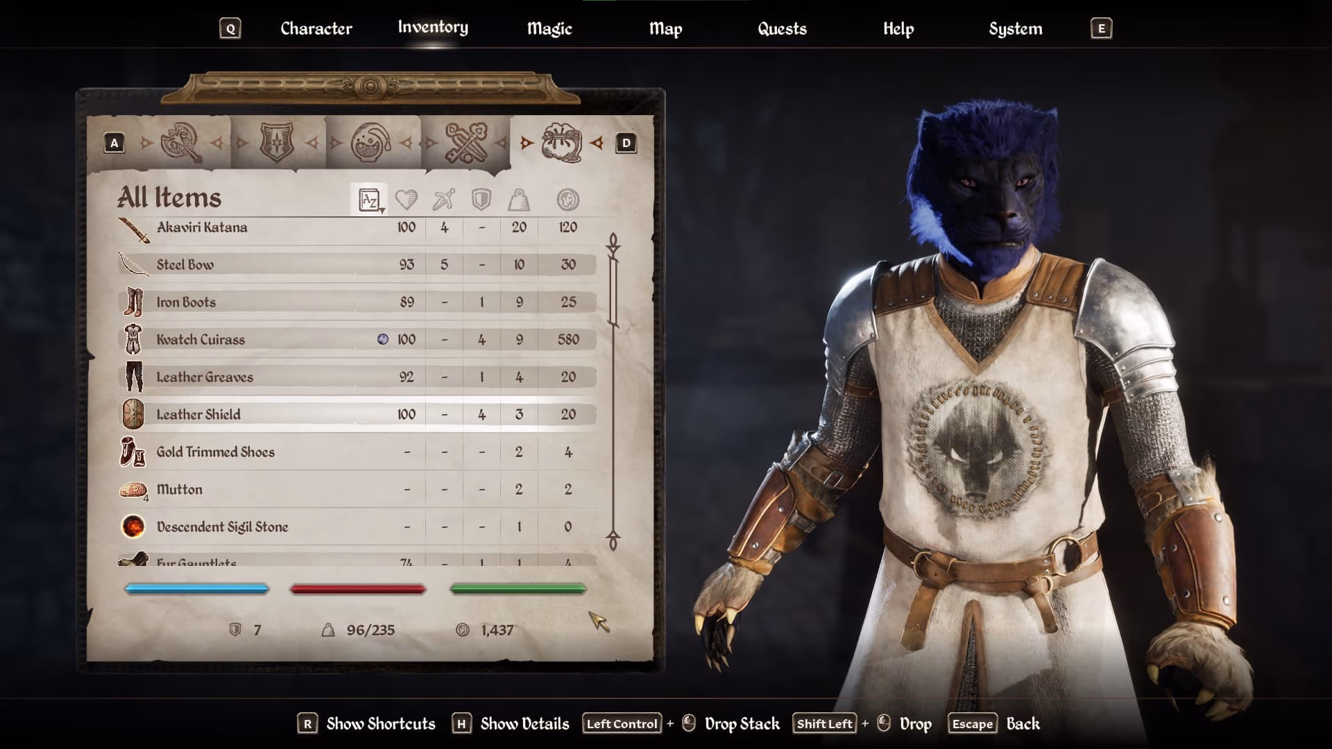 Does Oblivion remastered have a carry weight limit?