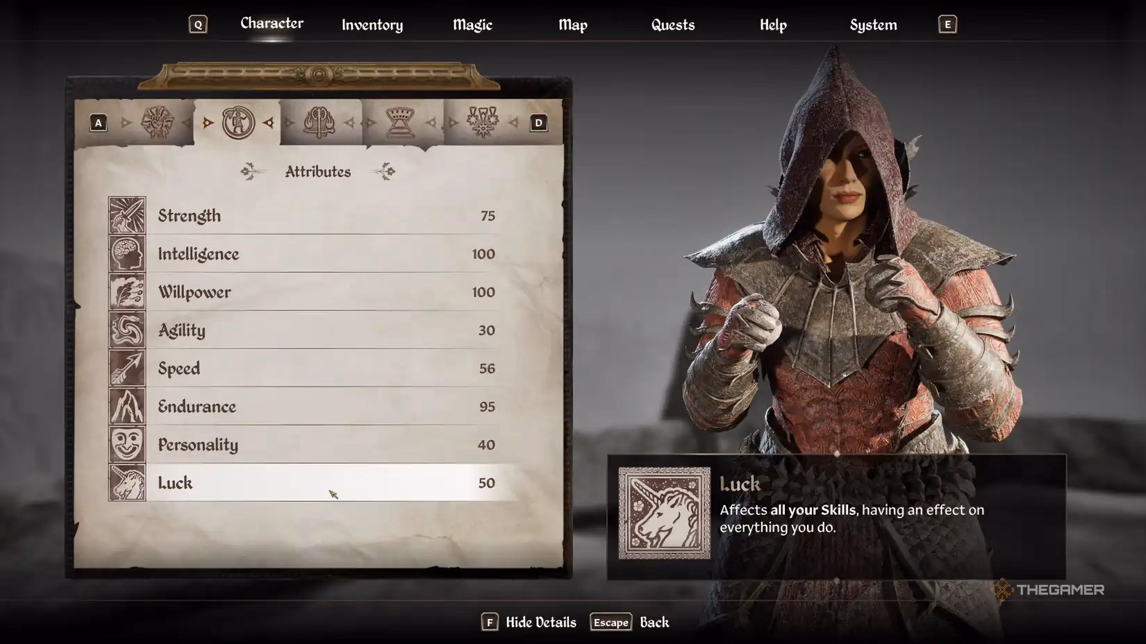 Is luck a skill in Oblivion?
