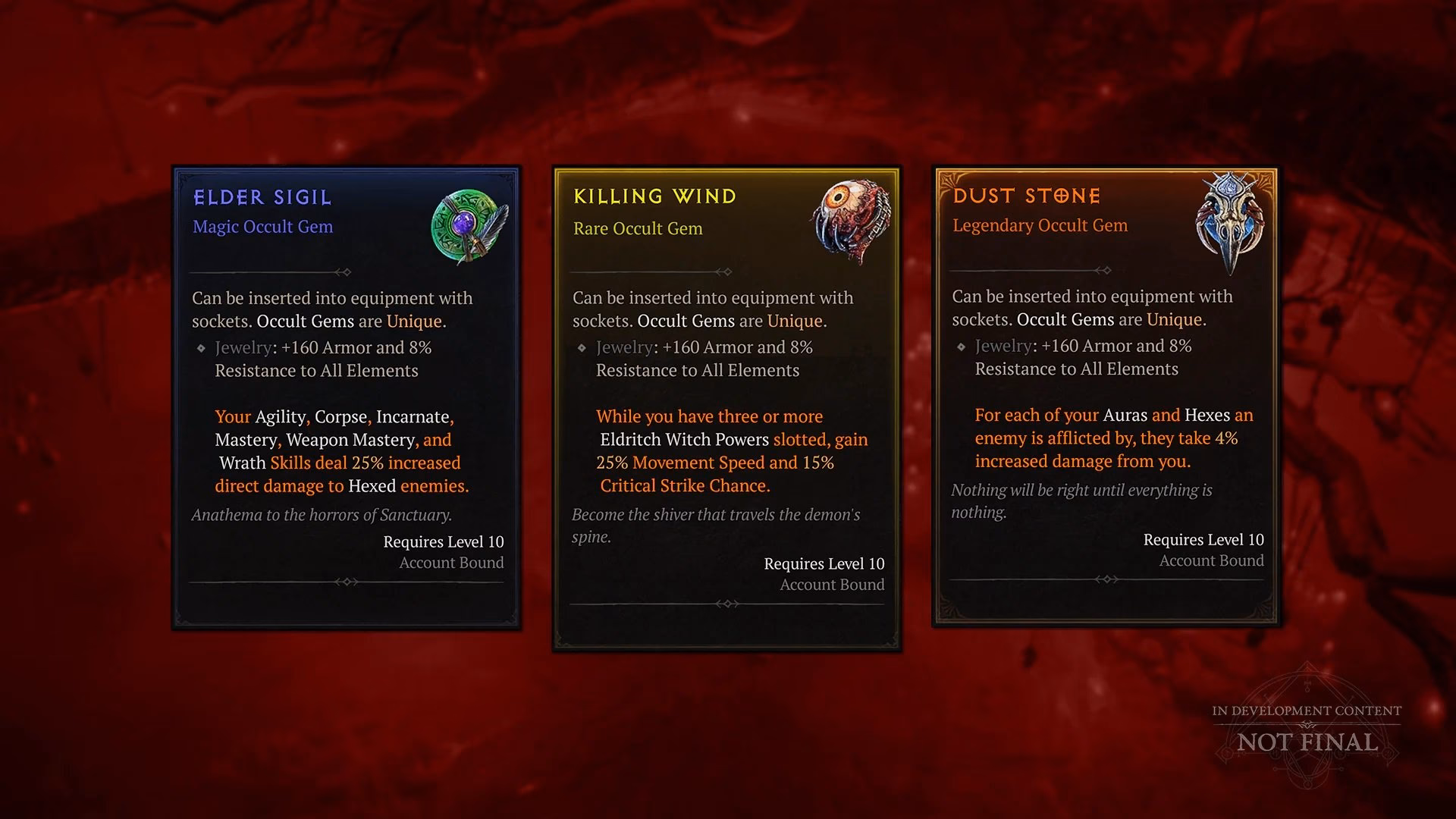 How do you get occult effect?