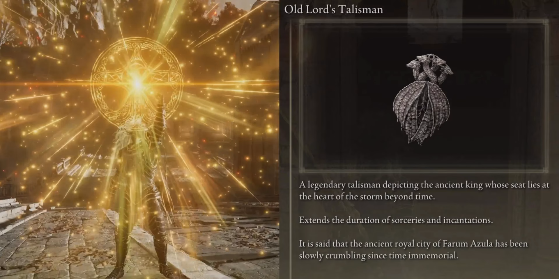 How do you get the old Lord Talisman?