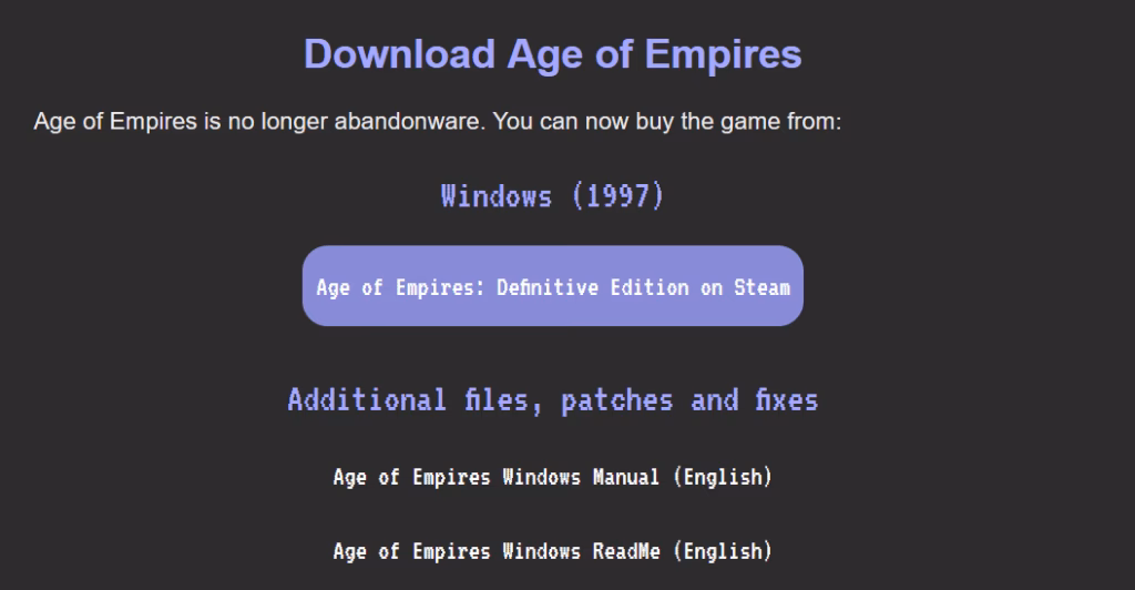 Where can I download old games for free?