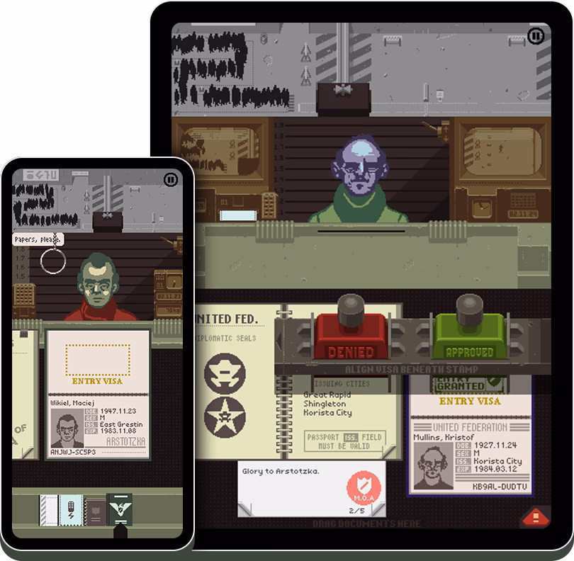 Where can I find Papers Please for free download?