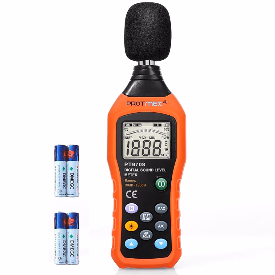 How do I use a decibel meter live?