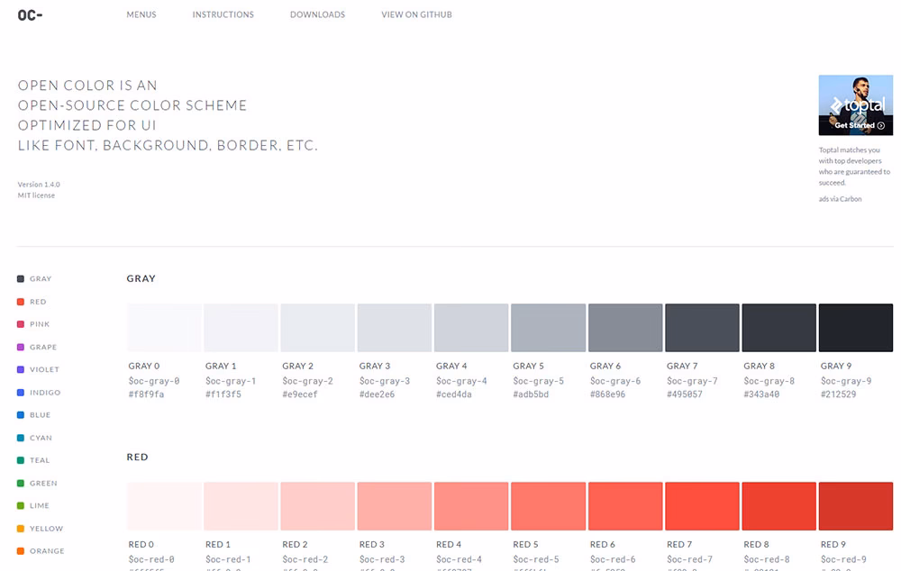 What is open color UI design?