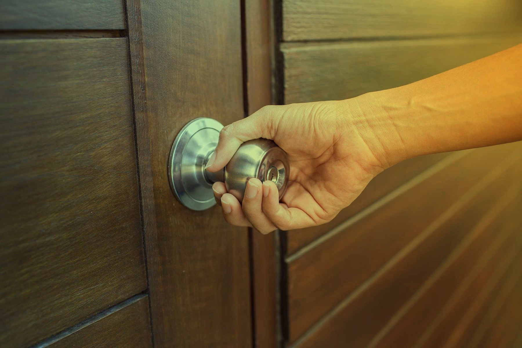 How do you open a locked door?