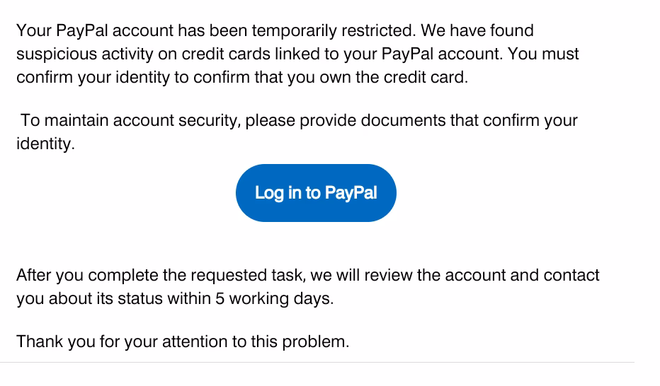 Why was my PayPal account closed?