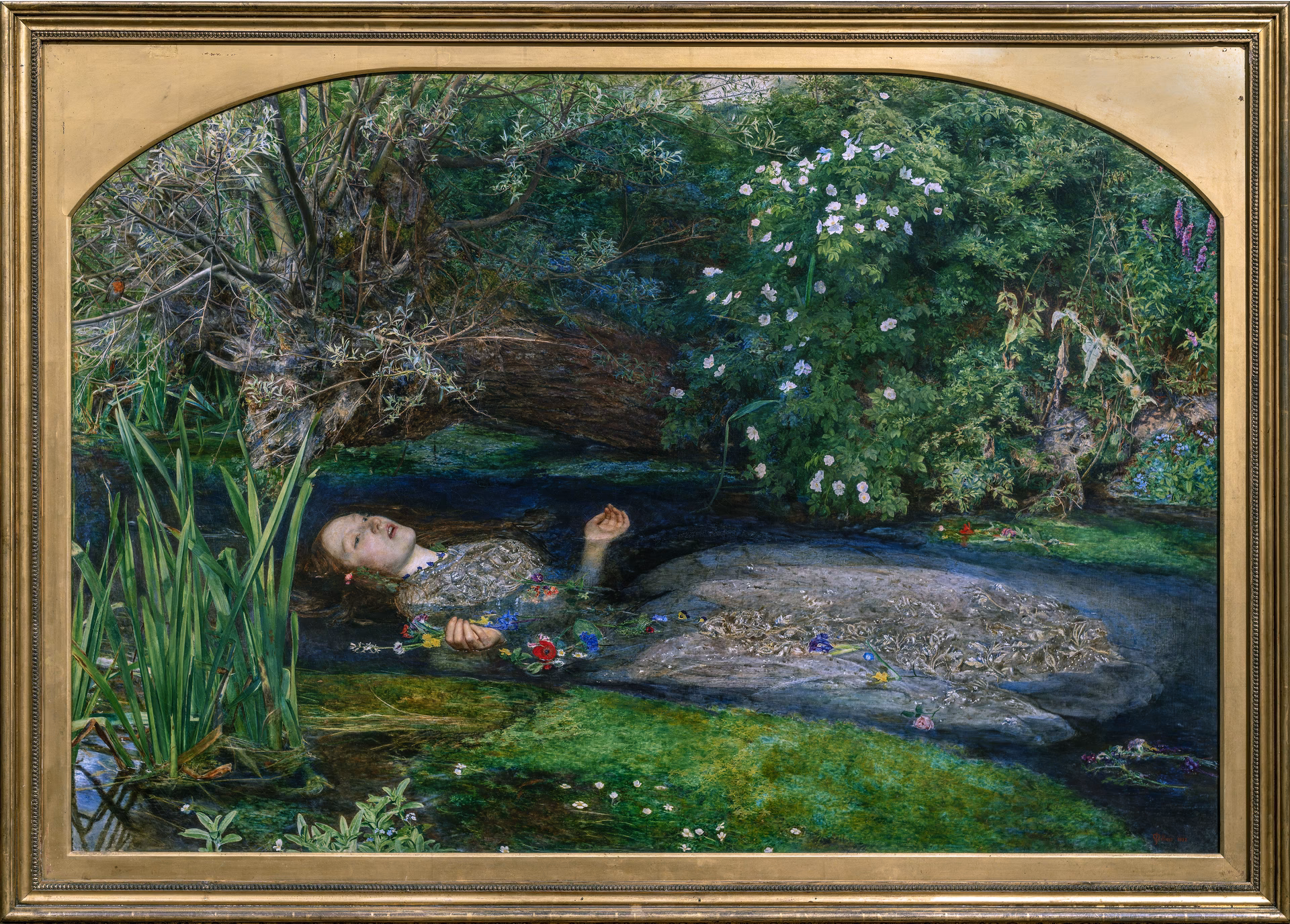 Who painted Ophelia in Hamlet?