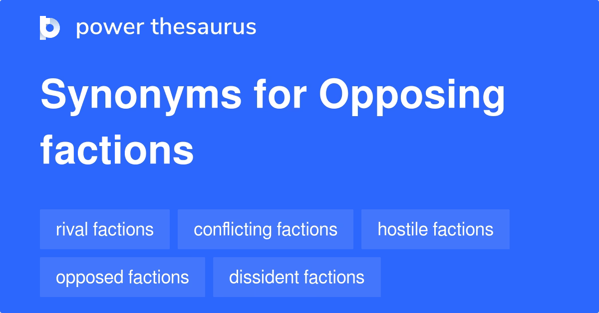 What does opposing mean?