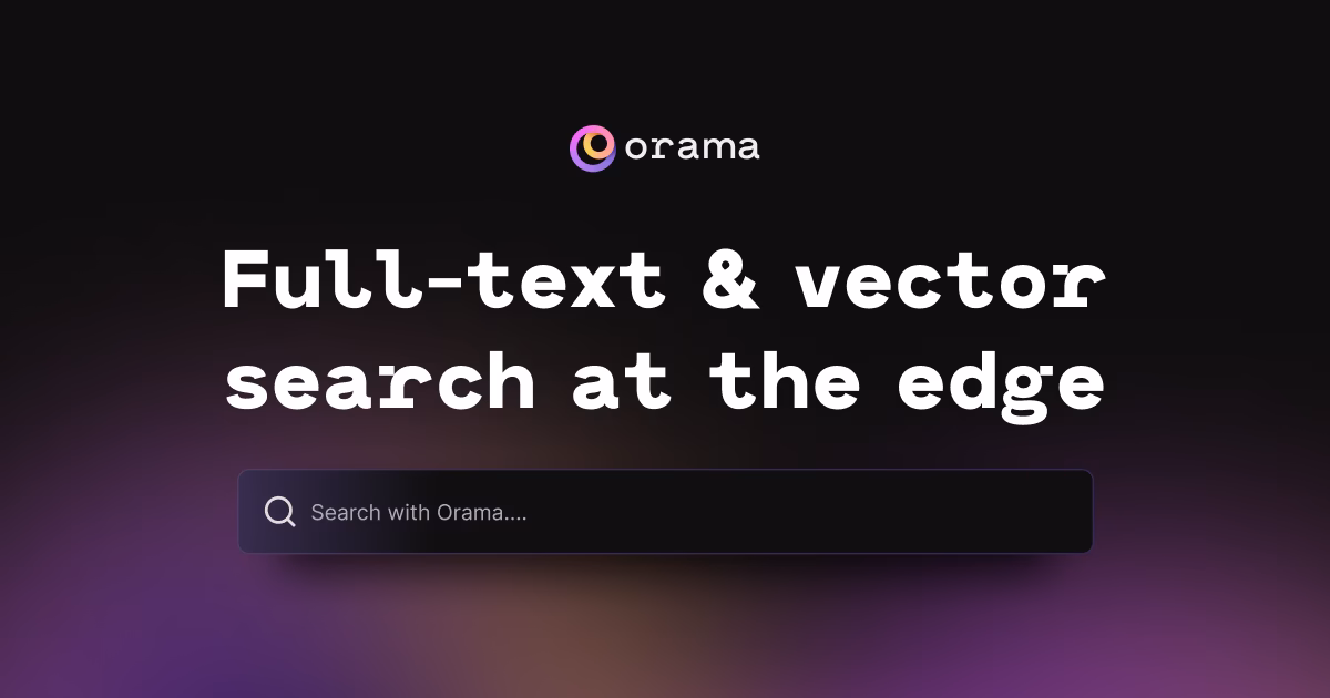 How do I use non-string data in orama?