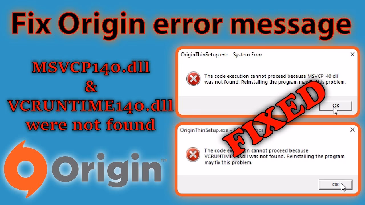 Why can't I start originclient DLL?