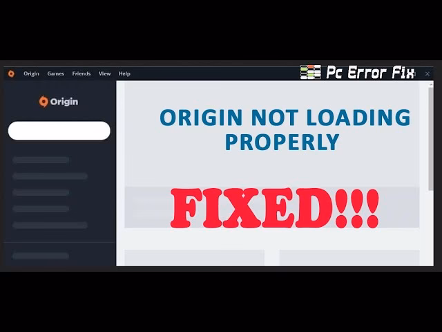 What if origin can't open games?
