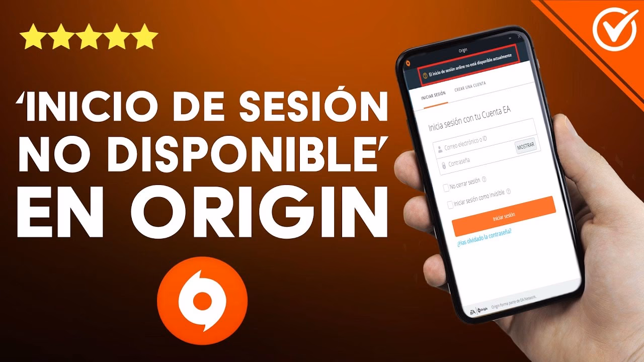 ¿Por qué el inicio de sesión en línea no está disponible actualmente en origen?