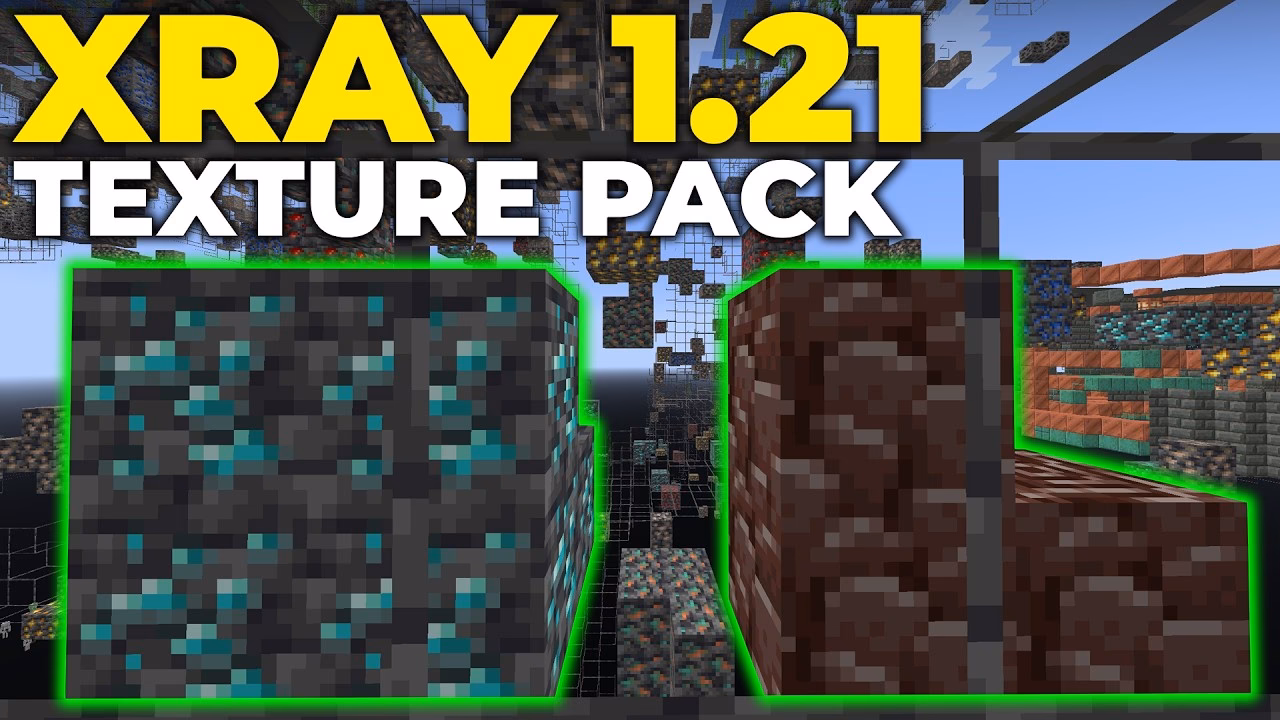 What are X ray textures used for in Minecraft?