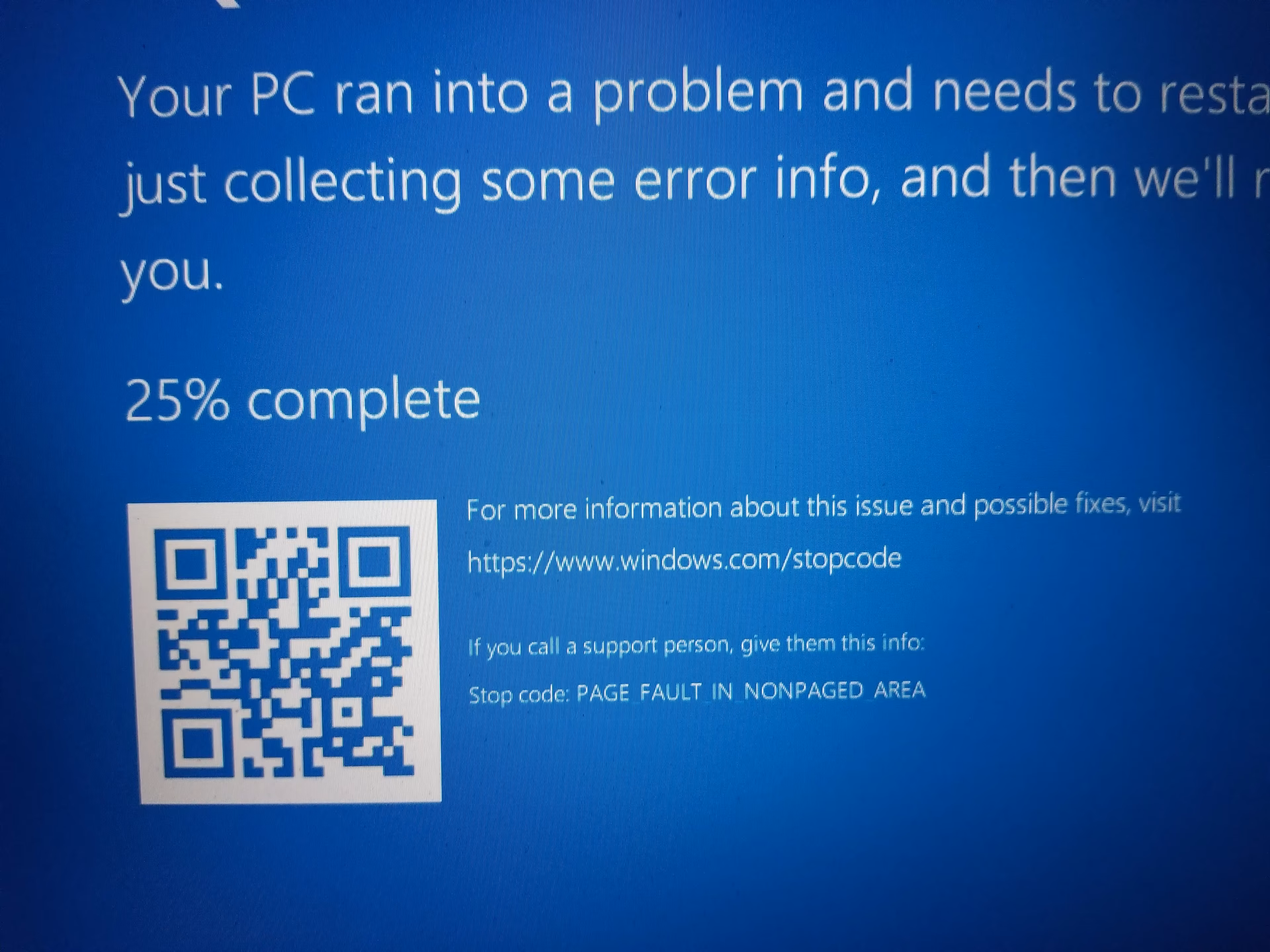 ¿Cómo recuperar datos perdidos por el error page fault in nonpaged Area?