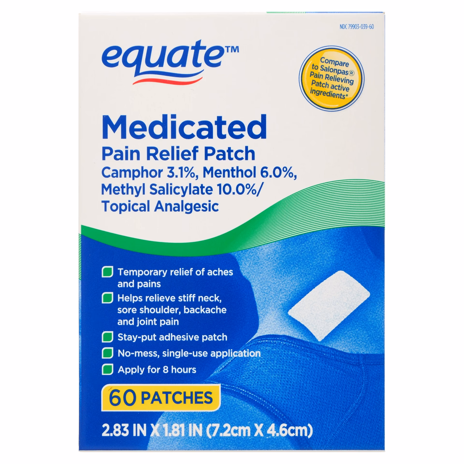 What are the different types of pain relief patches?