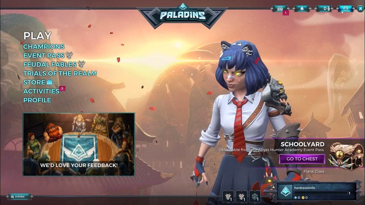 Can I Change my Paladins name?