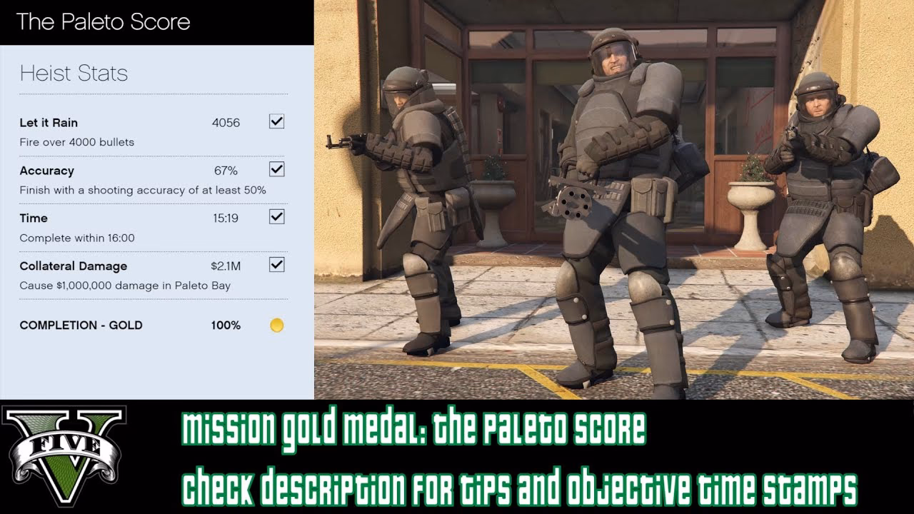What is the paleto score in GTA 5?