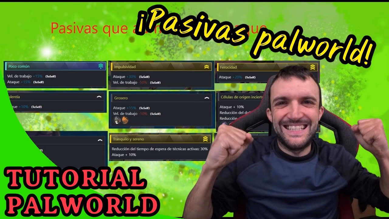 ¿Qué son las técnicas pasivas en palworld?