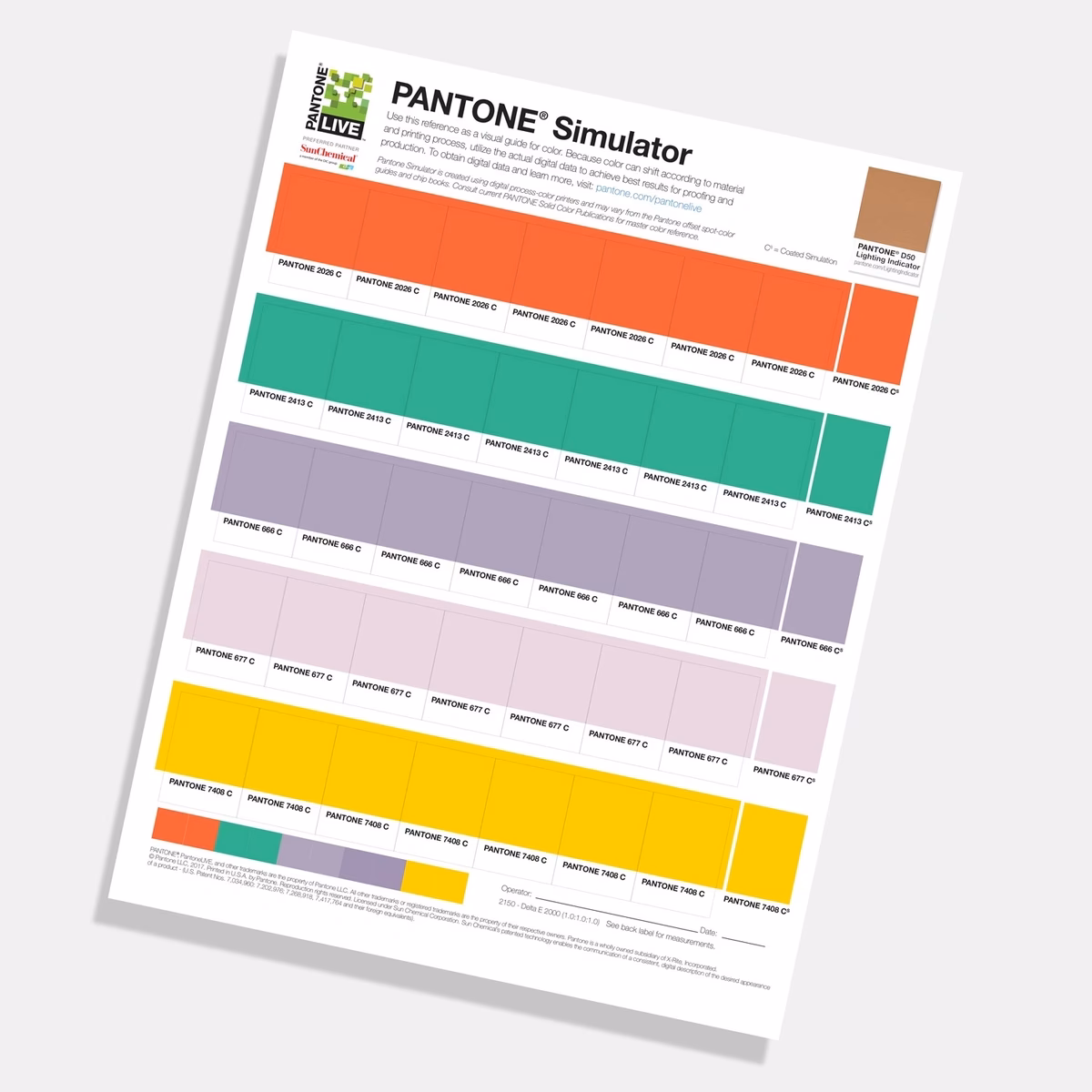 What are Pantone simulator prints?