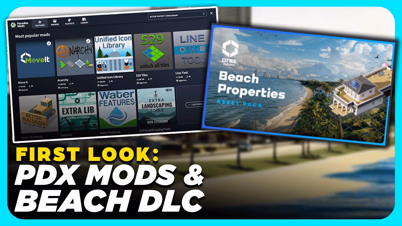 What is the first game to support Paradox Mods?