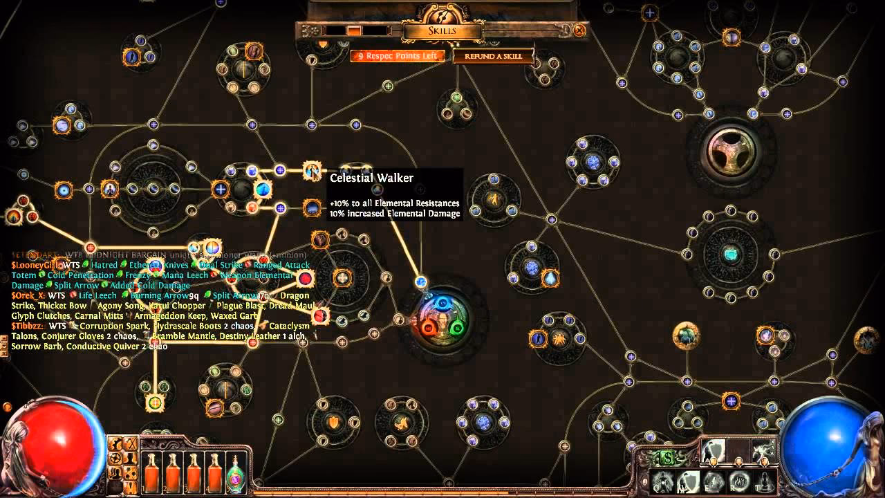 How many Poe hardcore builds are there?