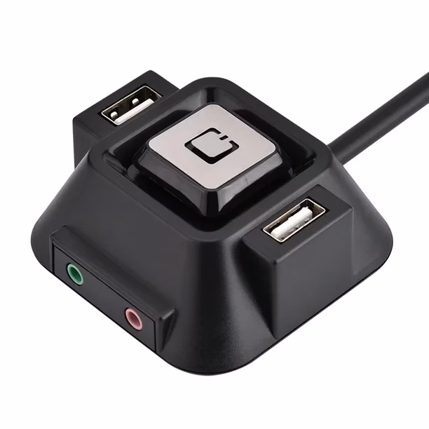 What is the reset button on a PC case?