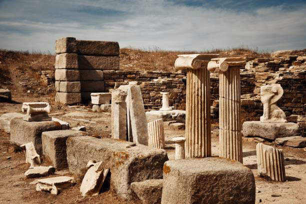 What are toppled pillars ruins?