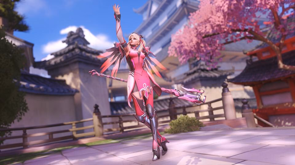 How to get pink Mercy & Rose Gold Mercy skin in Overwatch 2?