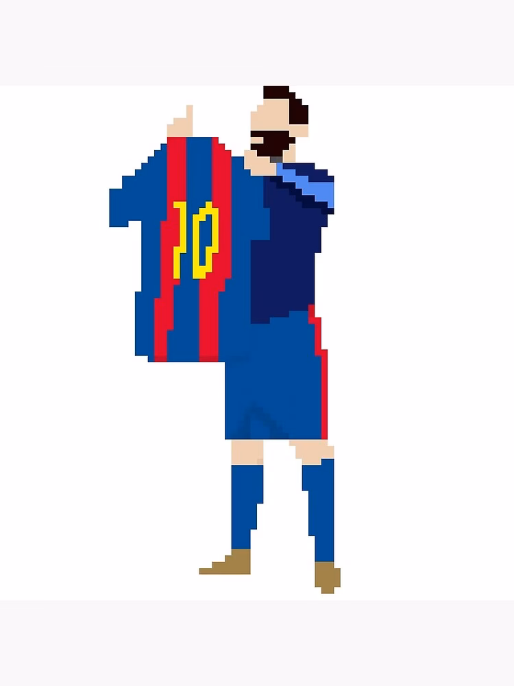 ¿Dónde puedo encontrar ideas sobre pixel art de Messi?