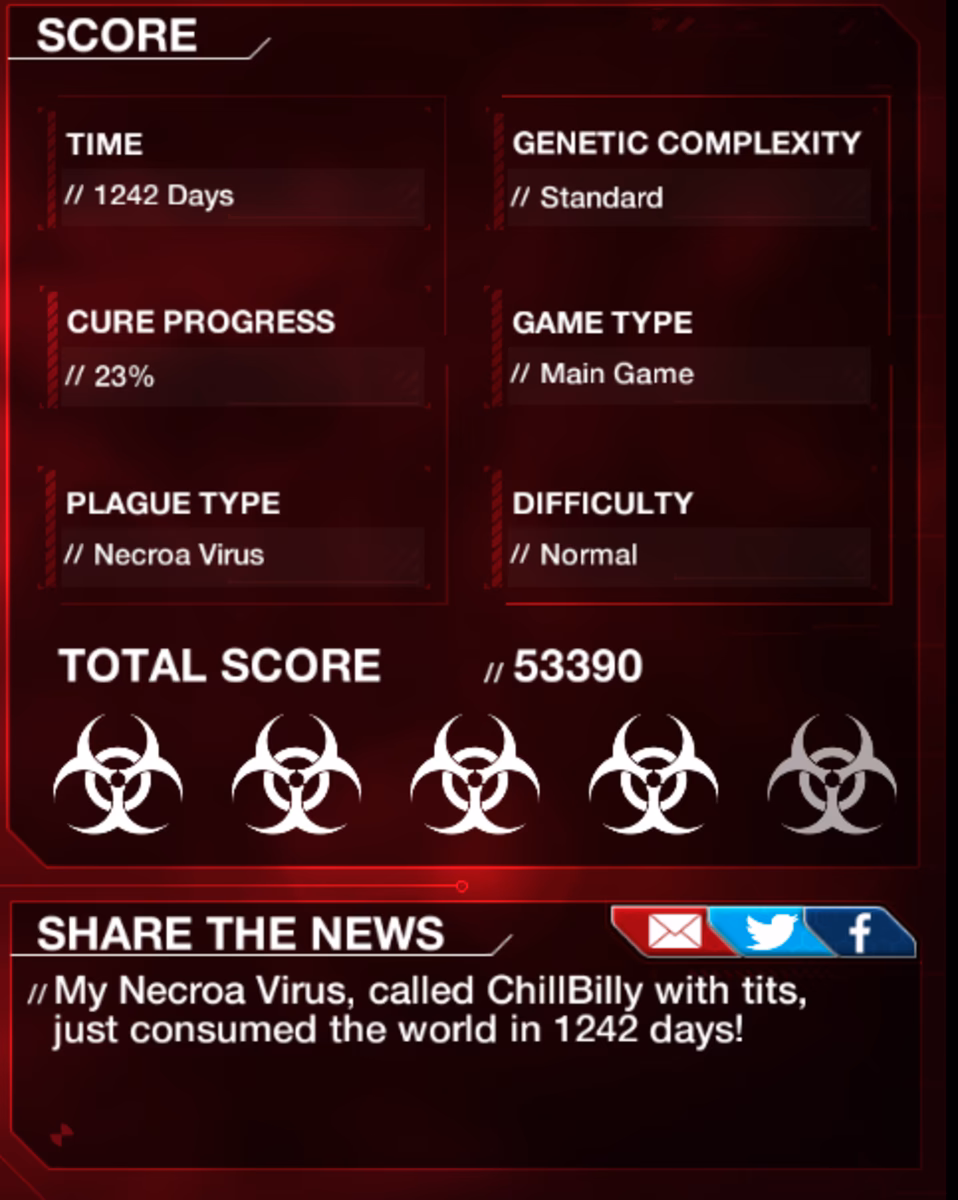 Is Necroa Virus a good plague?