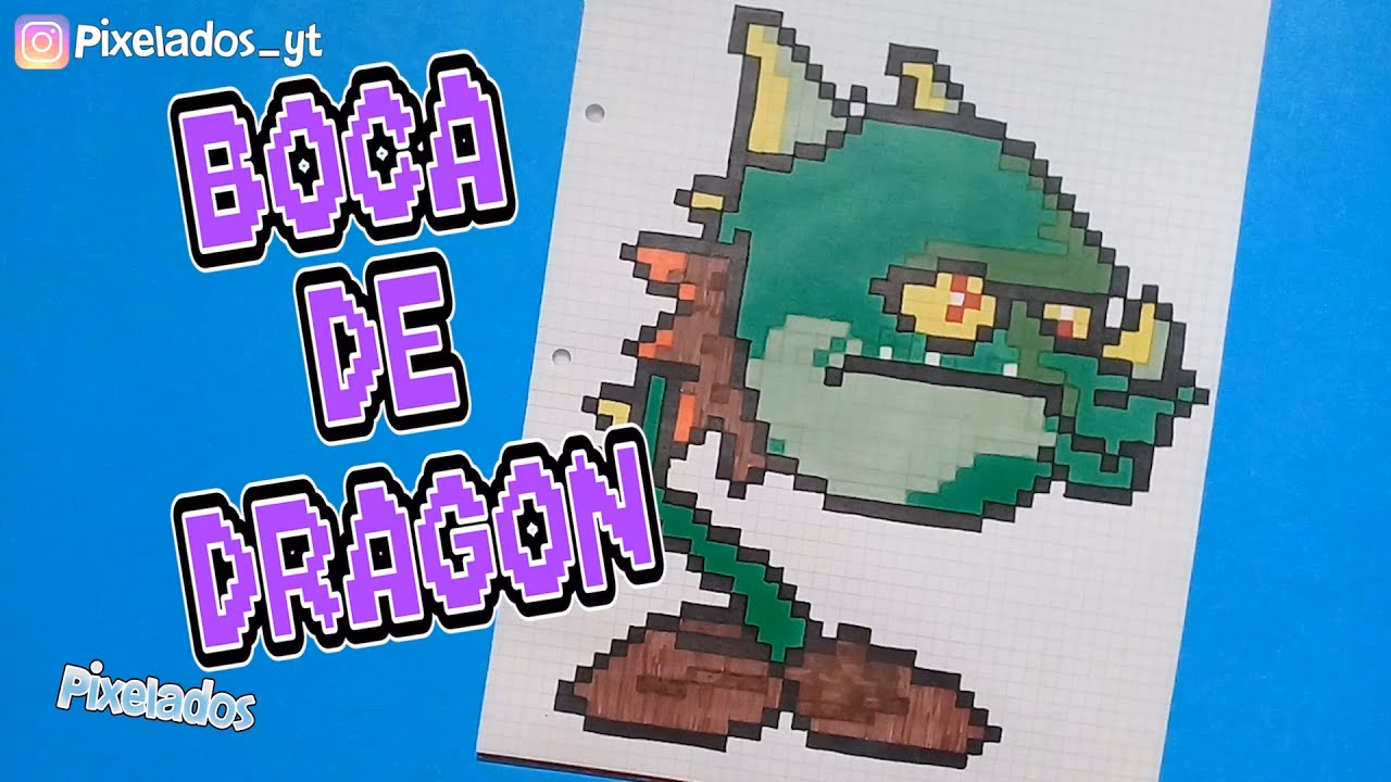 ¿Cómo se puede pintar el dibujo pixel art de plantas contra Zombies?