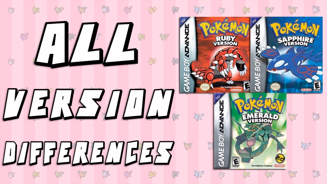 ¿Cuál es la diferencia entre Pokémon Rubí y Zafiro?