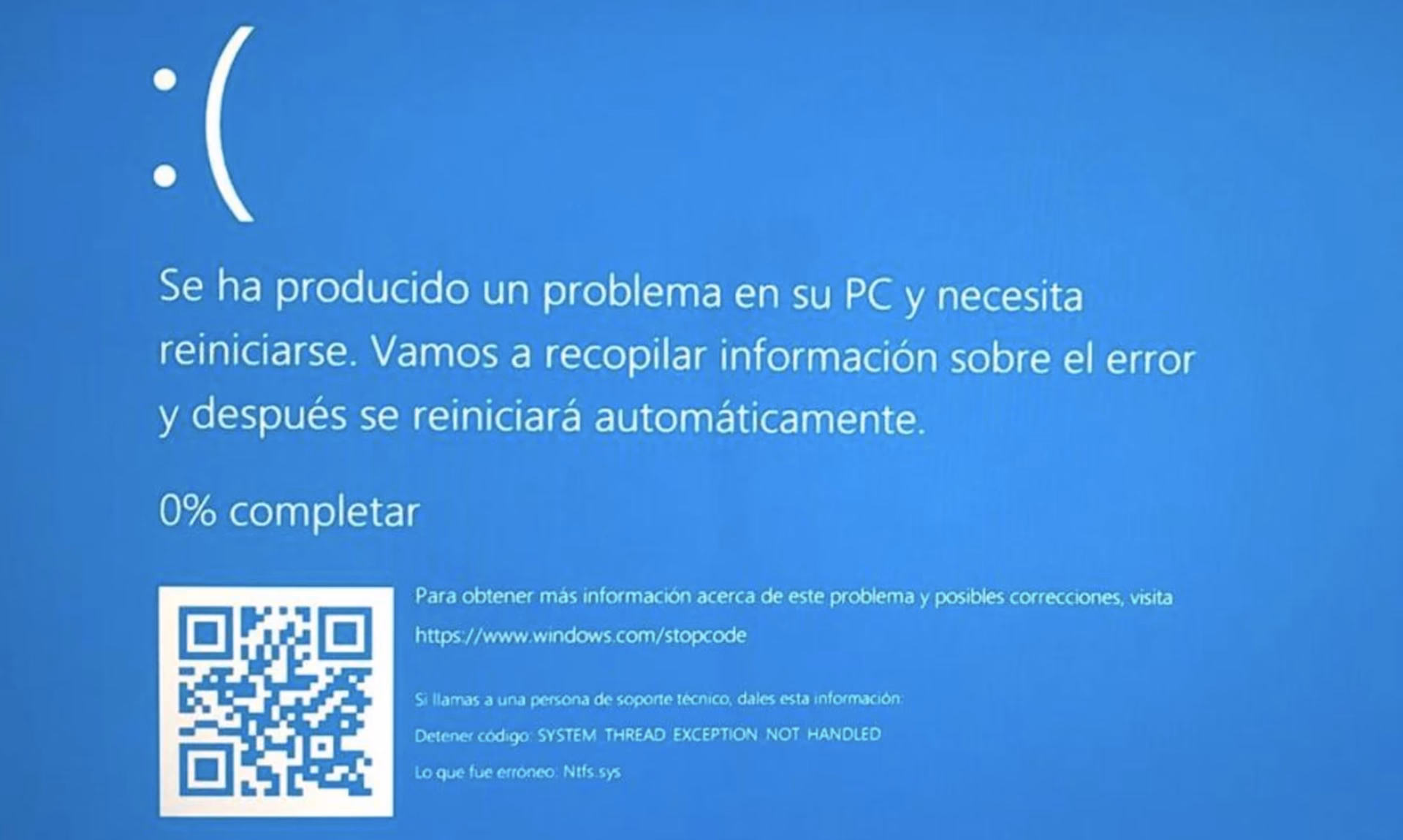 ¿Cómo recuperar la pantalla azul de Windows 10?