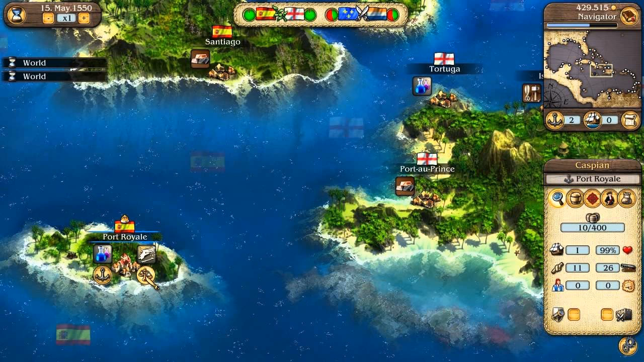 ¿Qué tipo de juego es Port Royale Gold Power and Pirates?