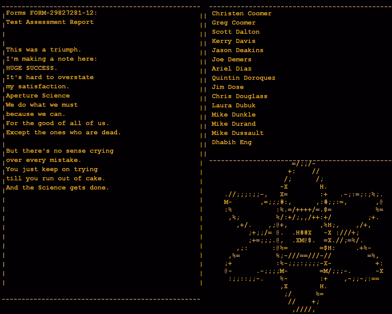 When does a song play in portal?