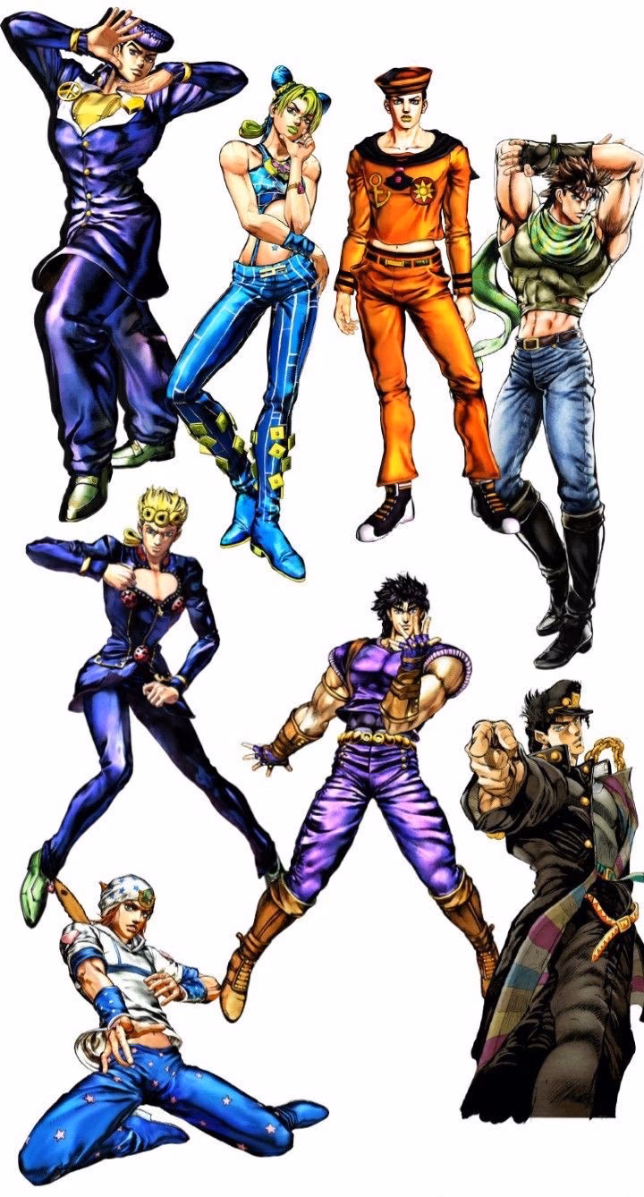 Where can I find inspiration for JoJo's Bizarre Adventure poses?