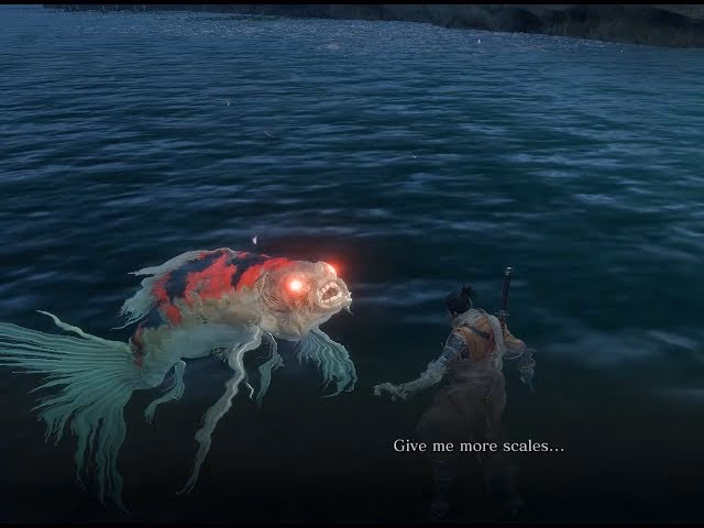 How does pot noble Koremori kill the Great coloured carp?