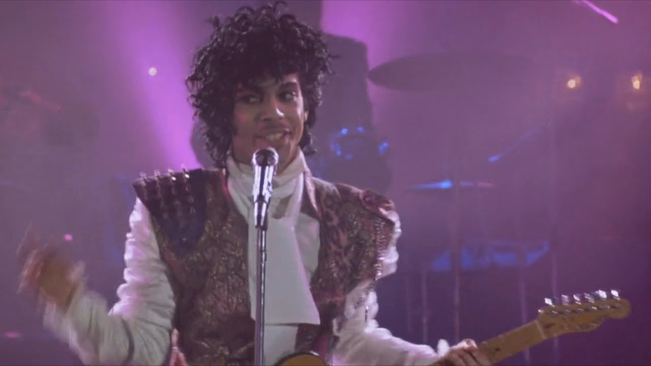 What does 'let's go crazy' open Purple Rain?