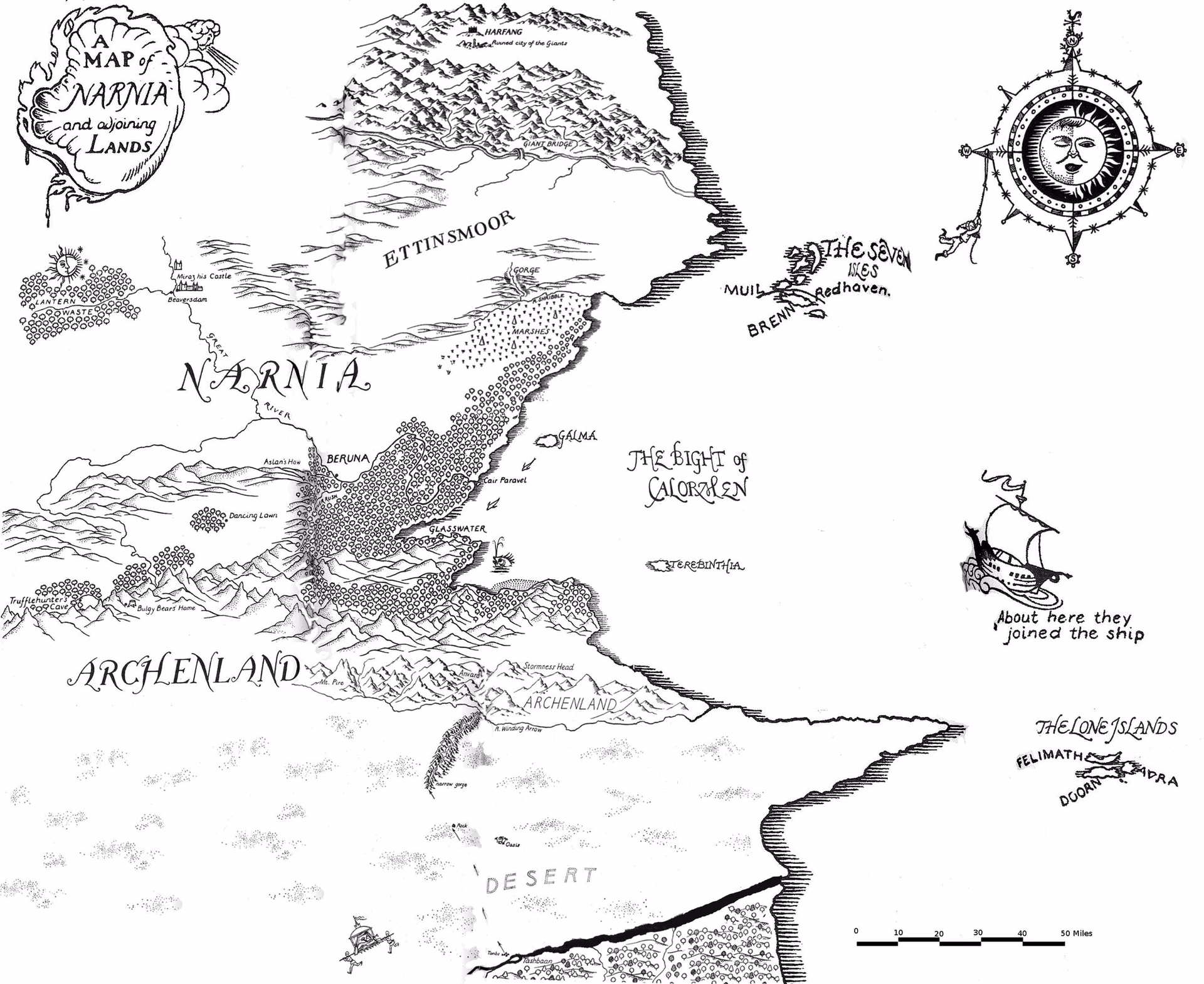 Who created the new map of Narnia?