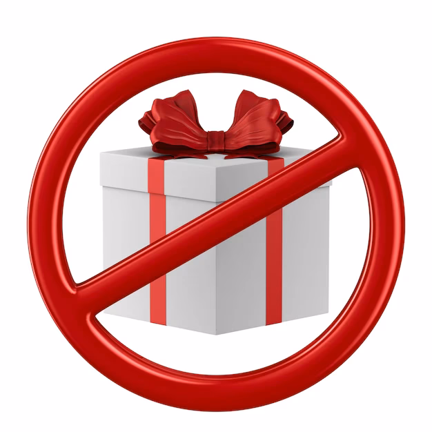 ¿Dónde se deben recibir los regalos de M&B?