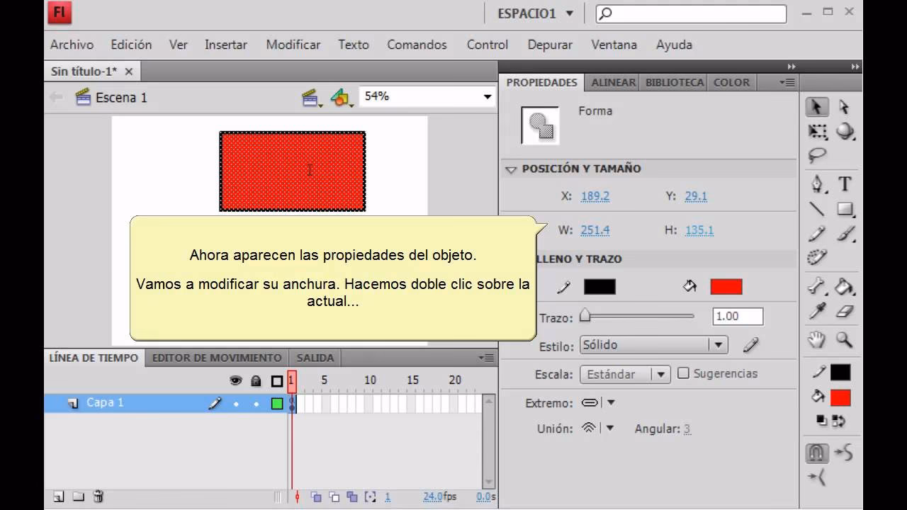 ¿Cómo agrupar objetos en Flash?