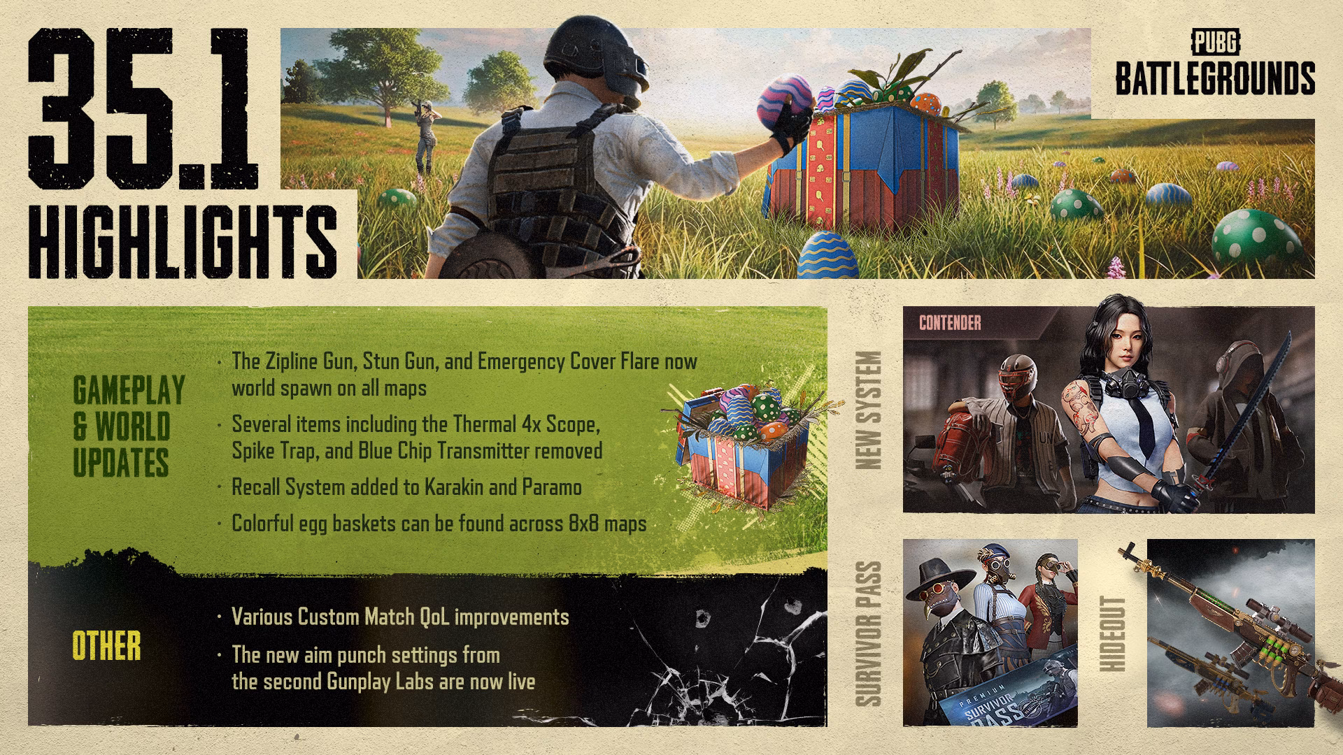 When is the PUBG store update of 2025?