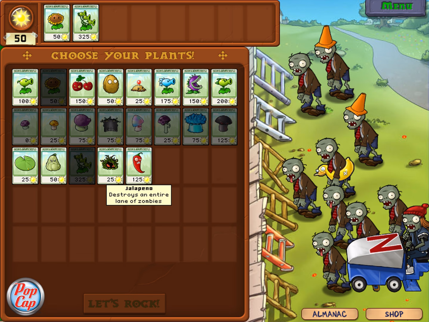 How much does Plants vs Zombies cost?