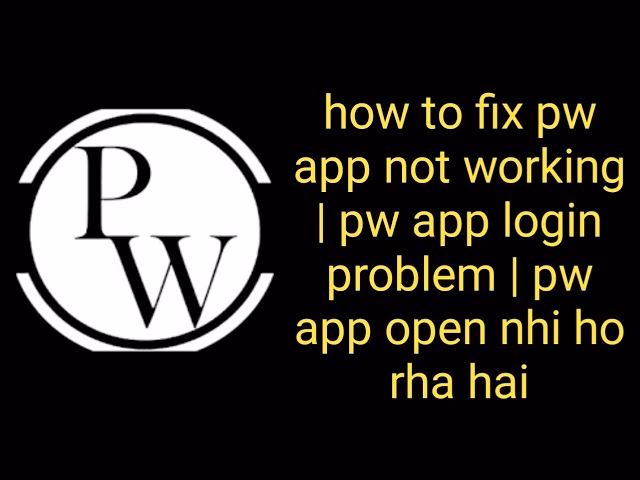 Why did you choose PW?